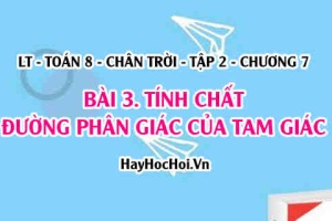 Tính chất đường phân giác của tam giác và áp dụng? Toán 8 chân trời tập 2 chương 7 bài 3